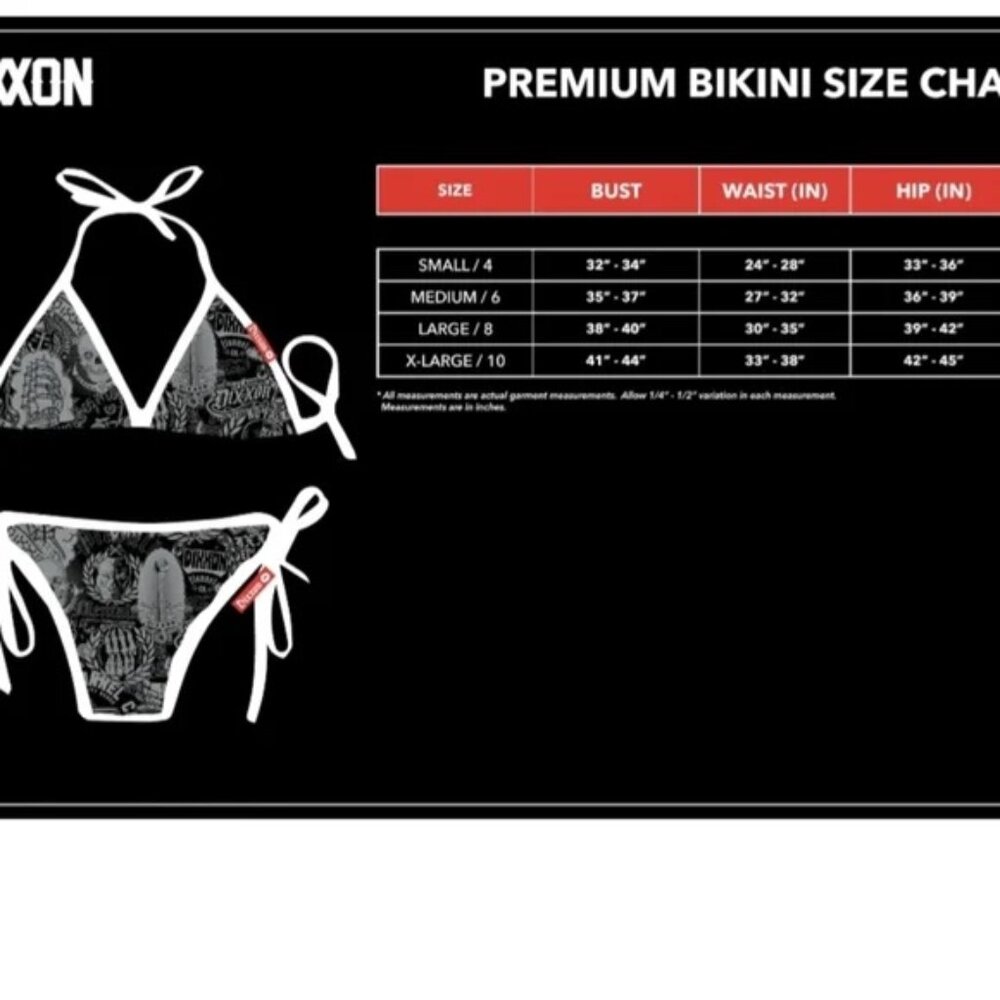 NWT | DIXXON Red Bikini Swimwear Triangle Top Cheeky Bottom Size M SET - Picture 3 of 3